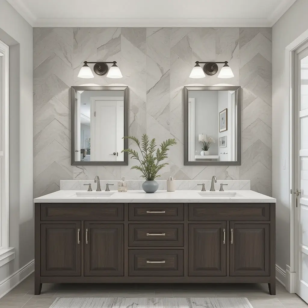 Three-Light Vanity Bars for Full Illumination