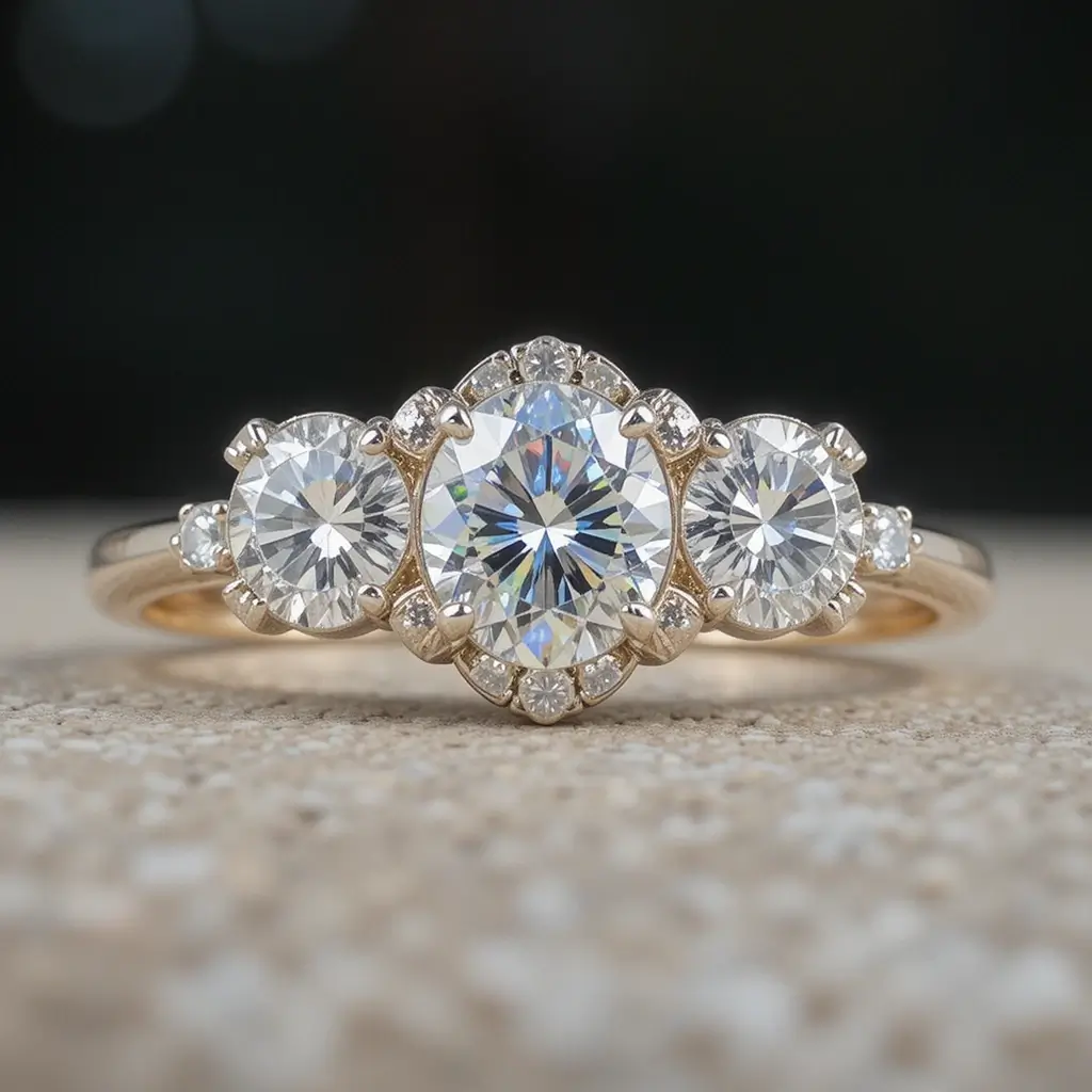 Three-Stone Wedding Bands