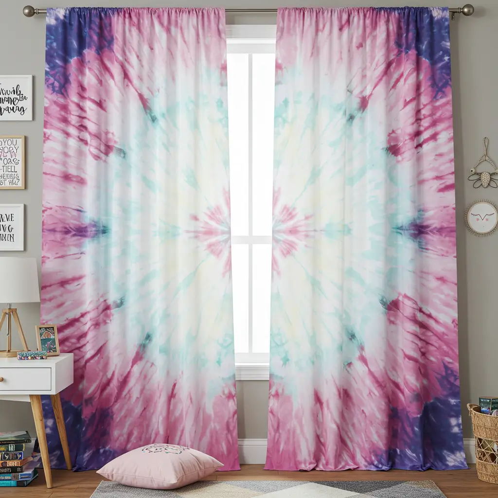 Tie-Dye Curtain Styles