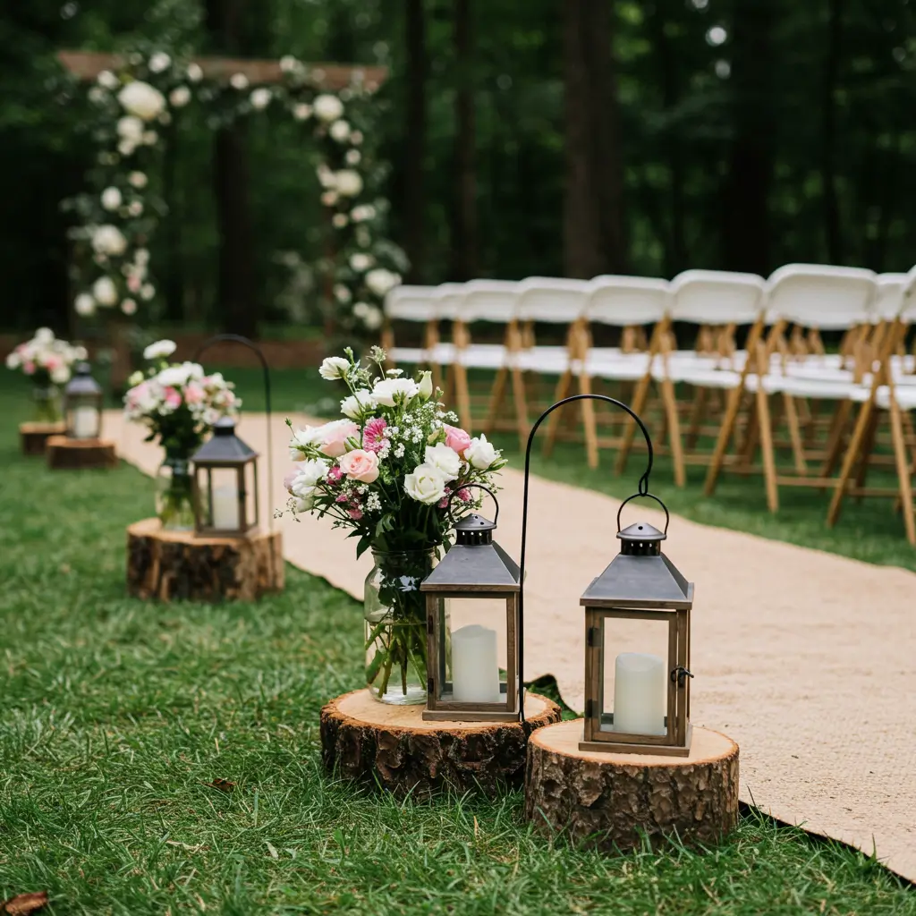 Tree Stump Seating Markers
