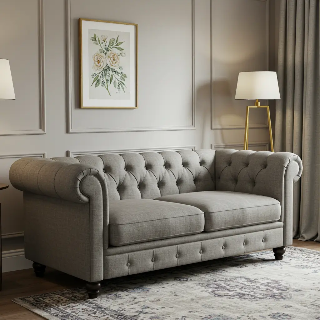 Tufted Loveseat Sofa