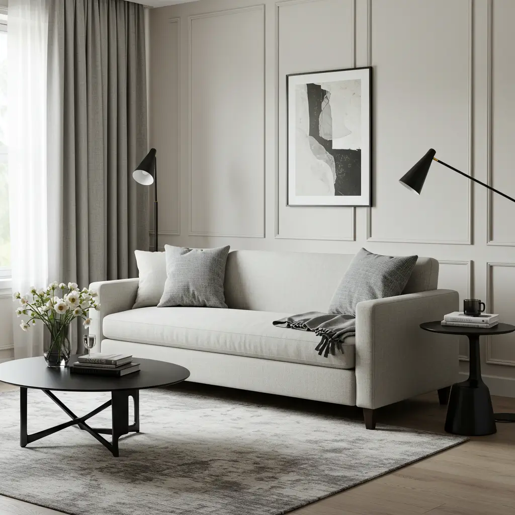 Tuxedo Style Sofa