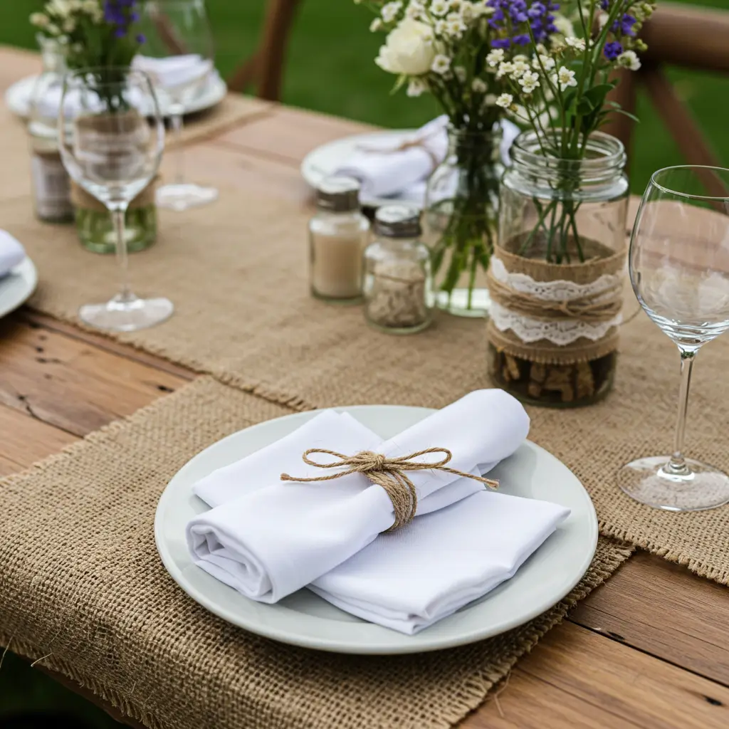 Twine Wrapped Napkins