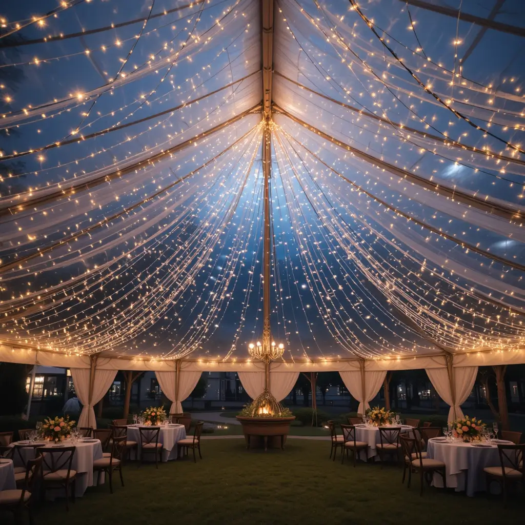 Twinkling Fairy Light Canopy