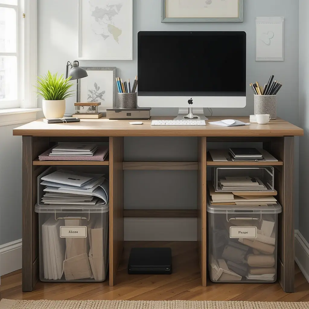 Under-Desk Storage Bins