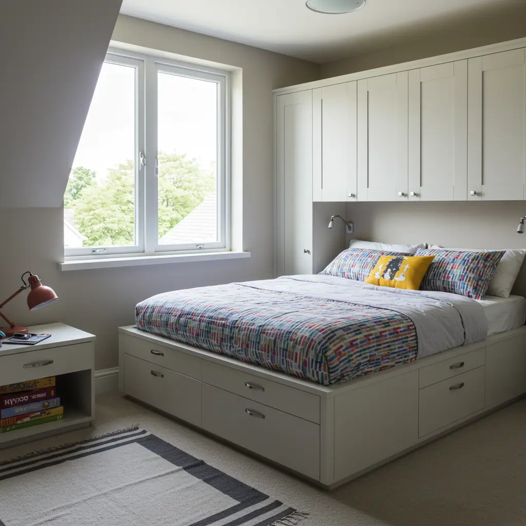 Under Window Cupboards for Low Storage