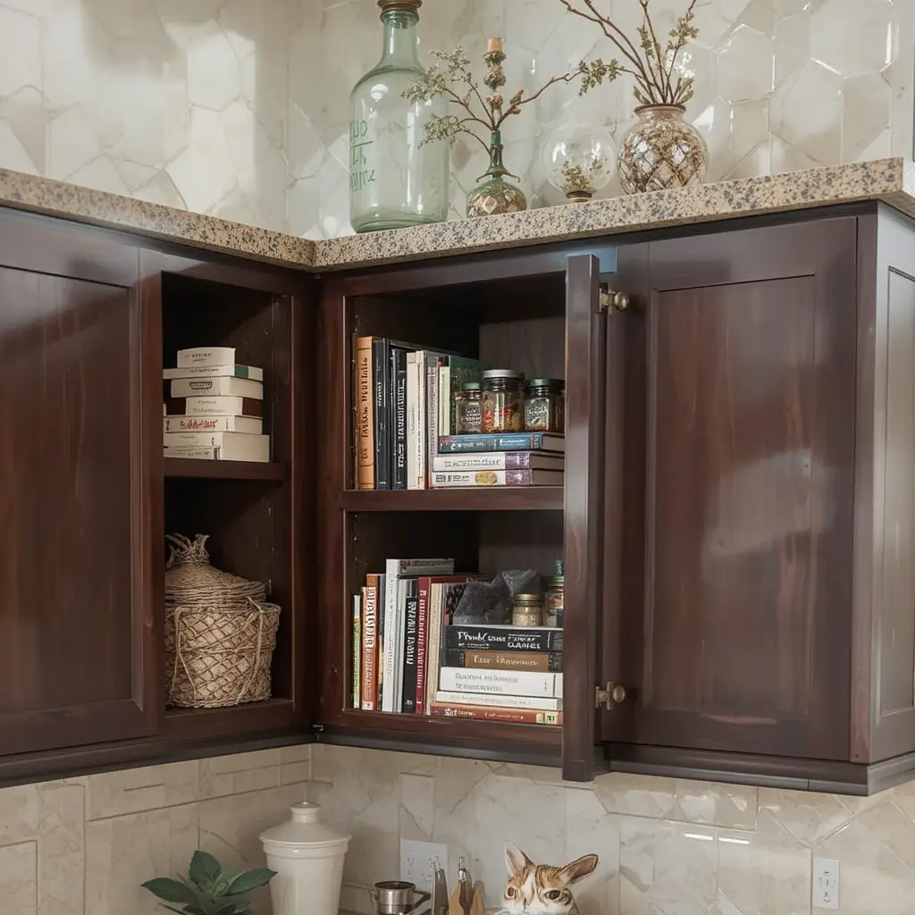 Use Cabinet Ends for Storage