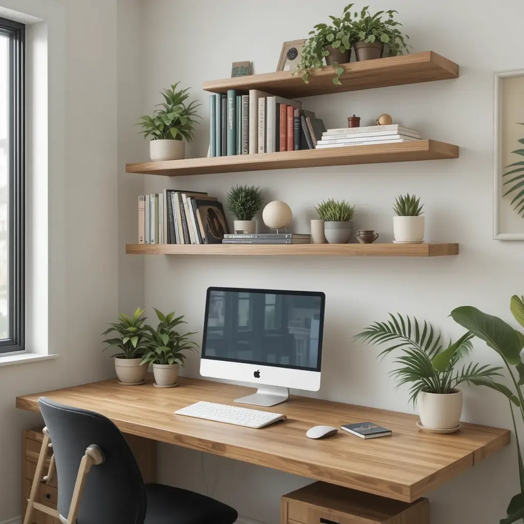 Use Floating Shelves for Storage