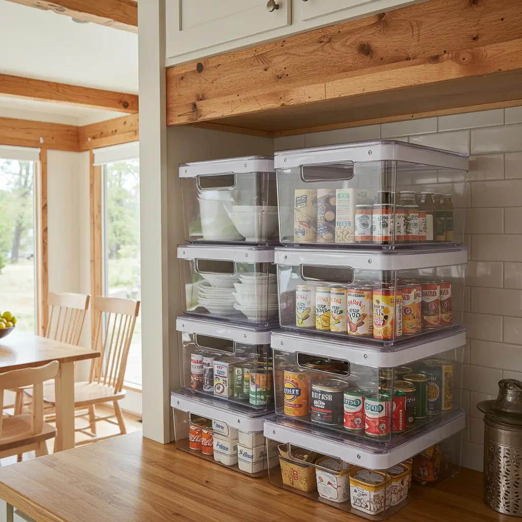 Use Transparent Storage Bins