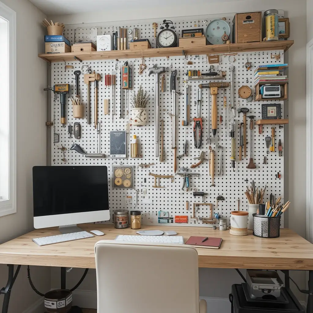 Use a Pegboard for Organizational Efficiency