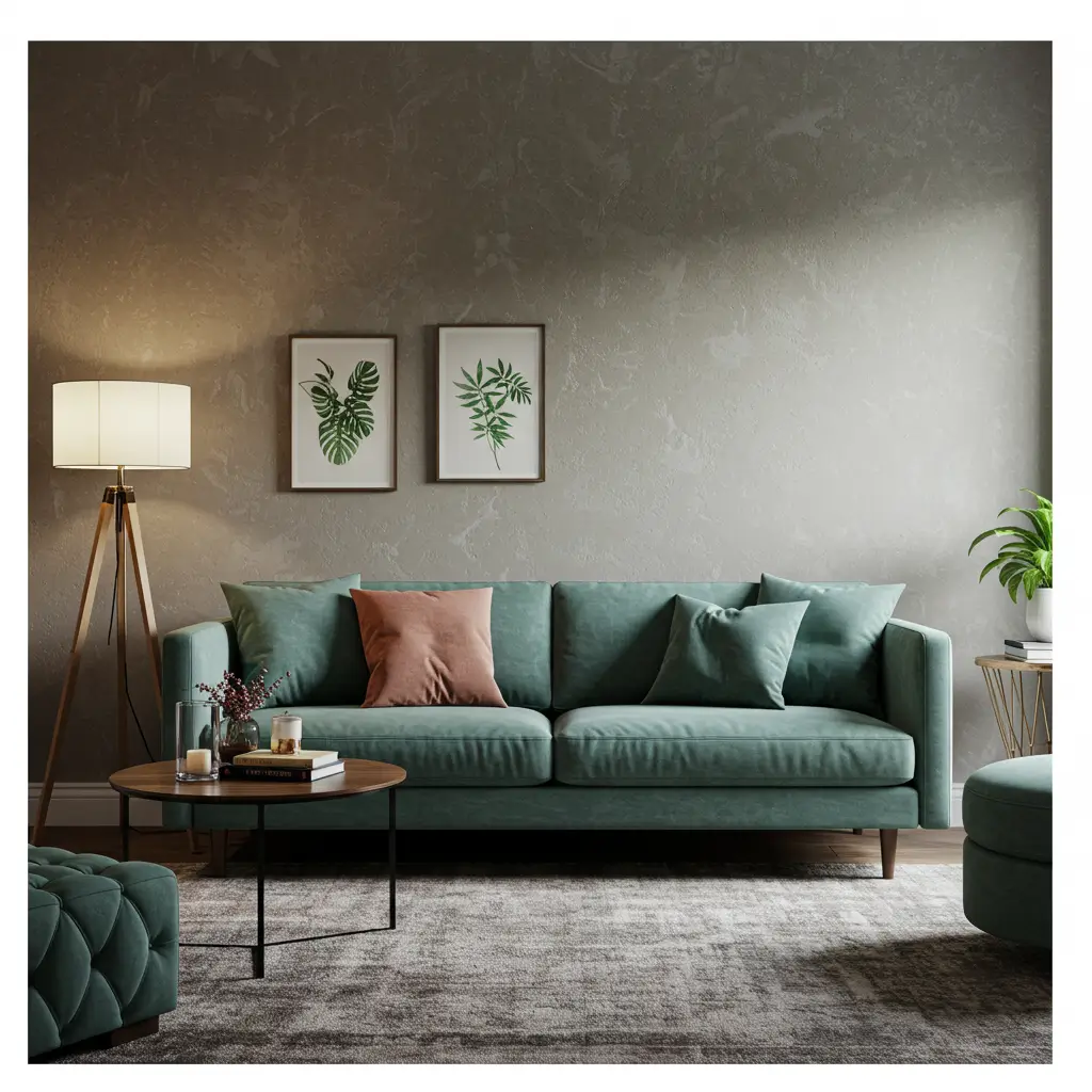 Velvet Sofa for Luxe Warmth
