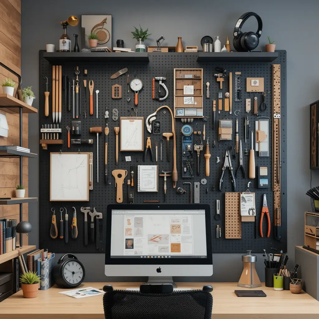 Vertical Tool Storage for Designers