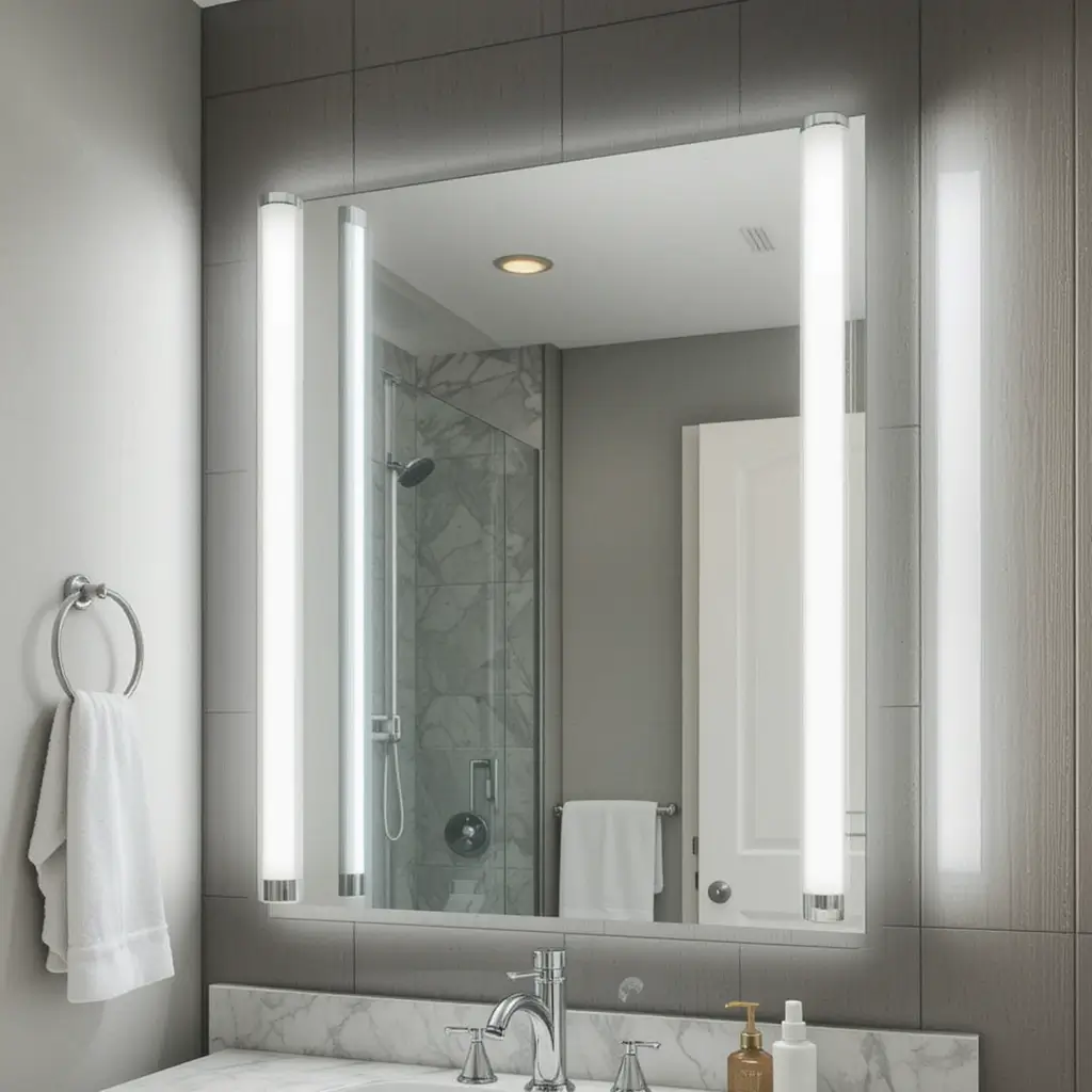 Vertical Tube Lights on Both Sides