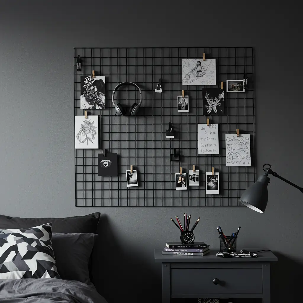 Vertical Wall Grid for Creative Expression