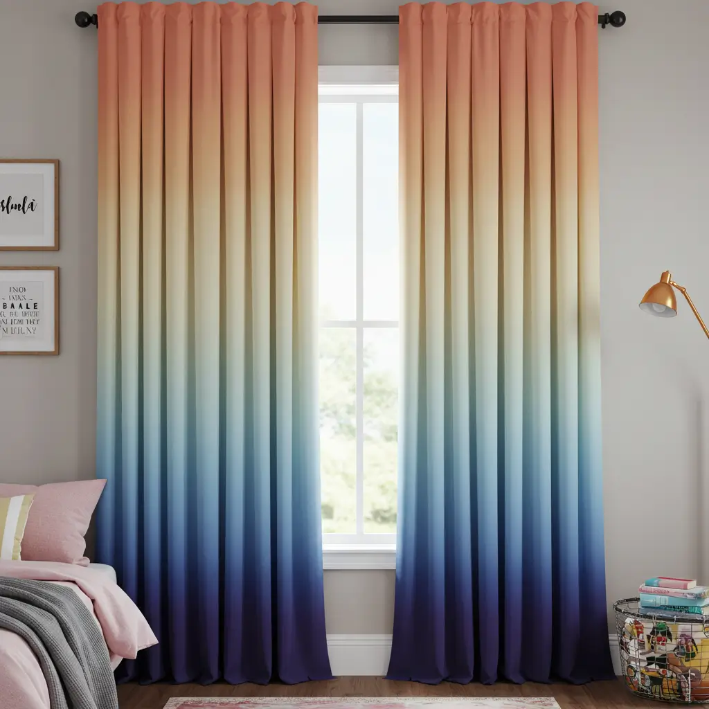 Vibrant Ombre Curtains