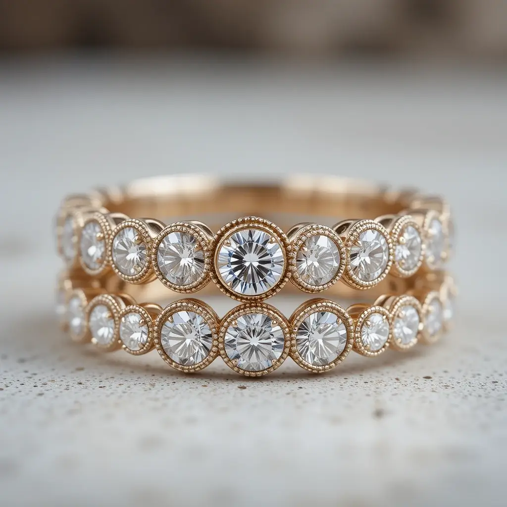 Vintage-Inspired Eternity Bands