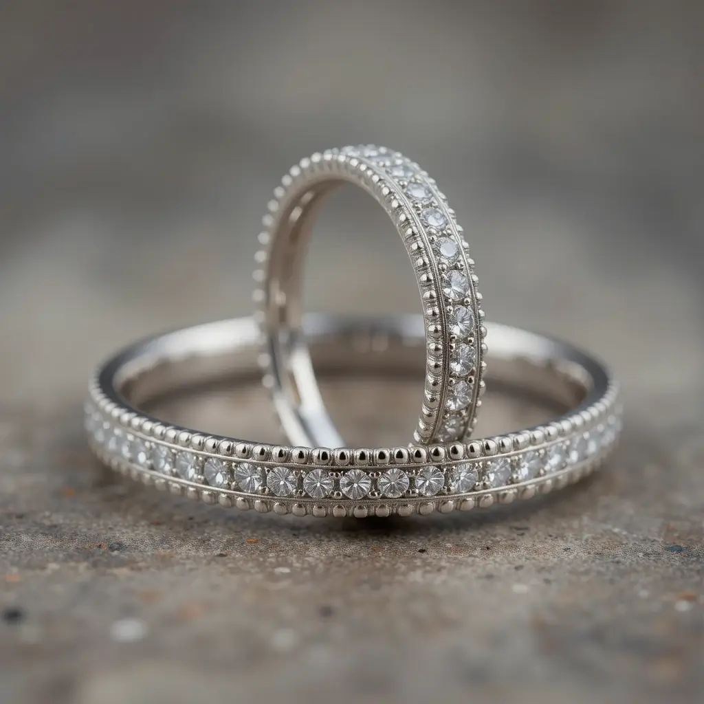 Vintage-Inspired Milgrain Band