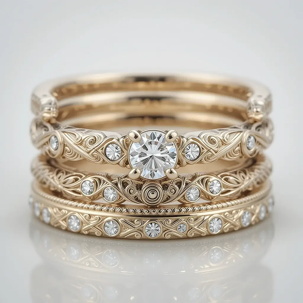Vintage Inspired Stack with Antique Details