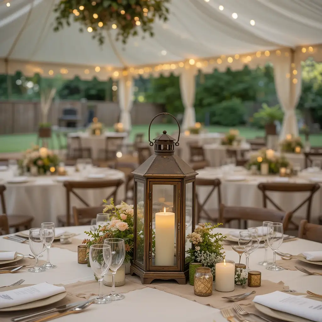 Vintage Lantern Centerpieces
