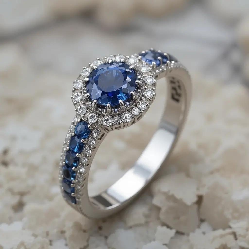 Vintage Sapphire and Diamond Bands