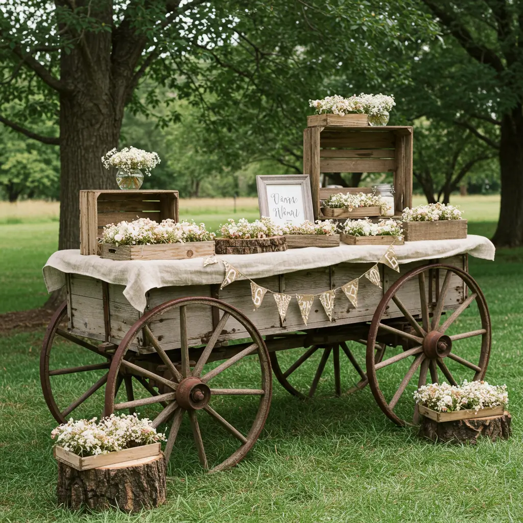 Vintage Wagon Decor