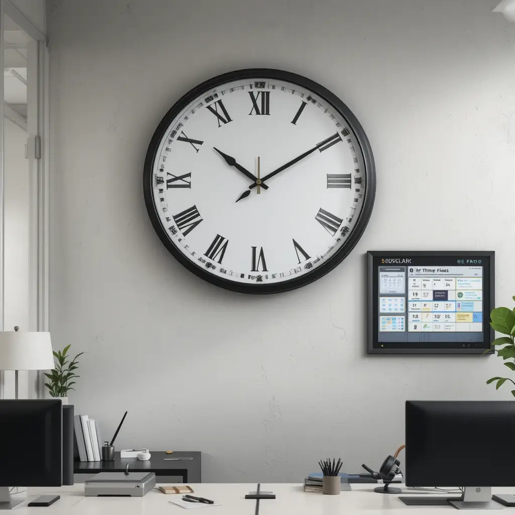 Wall Clock and Time Tracker