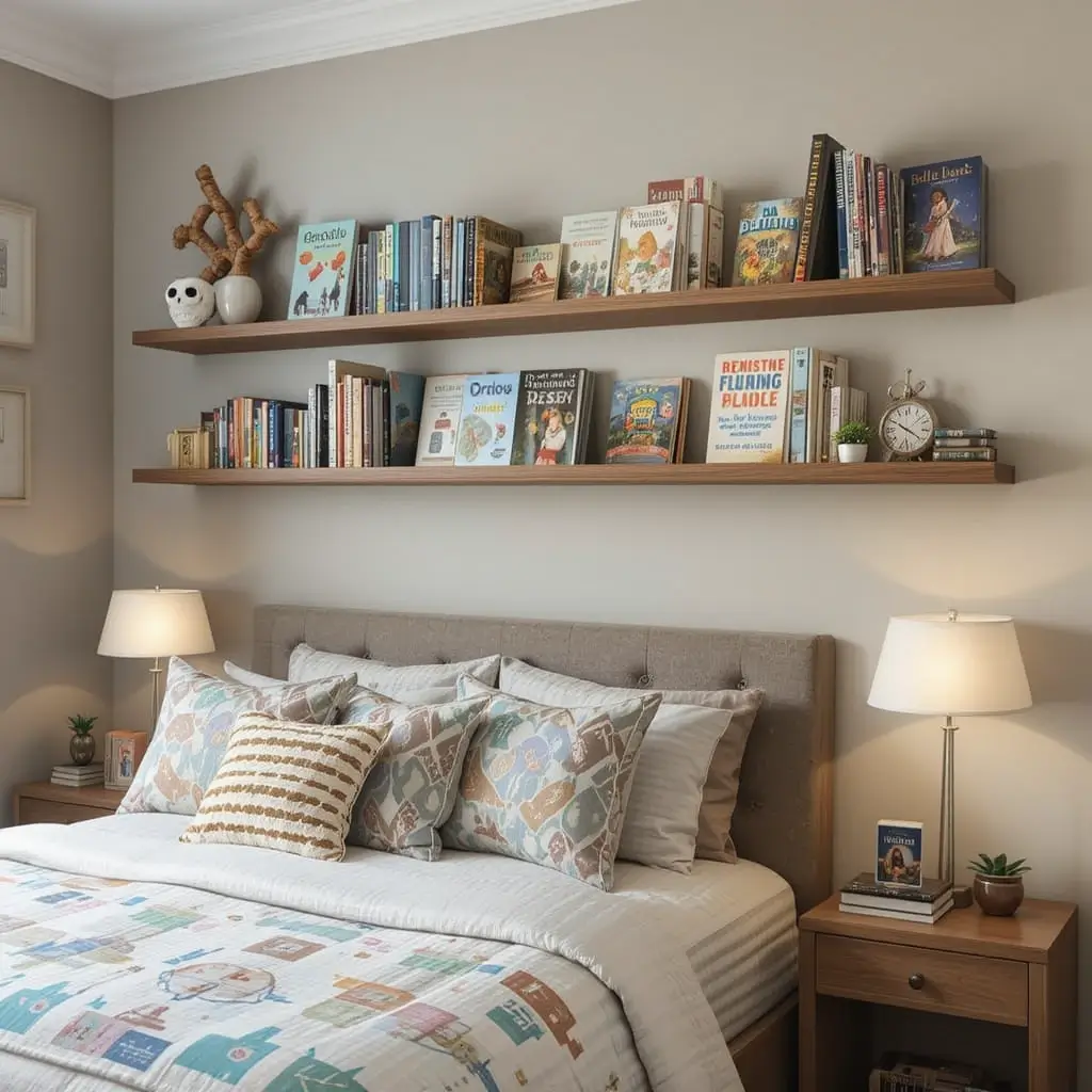Wall-Mounted Bookshelves