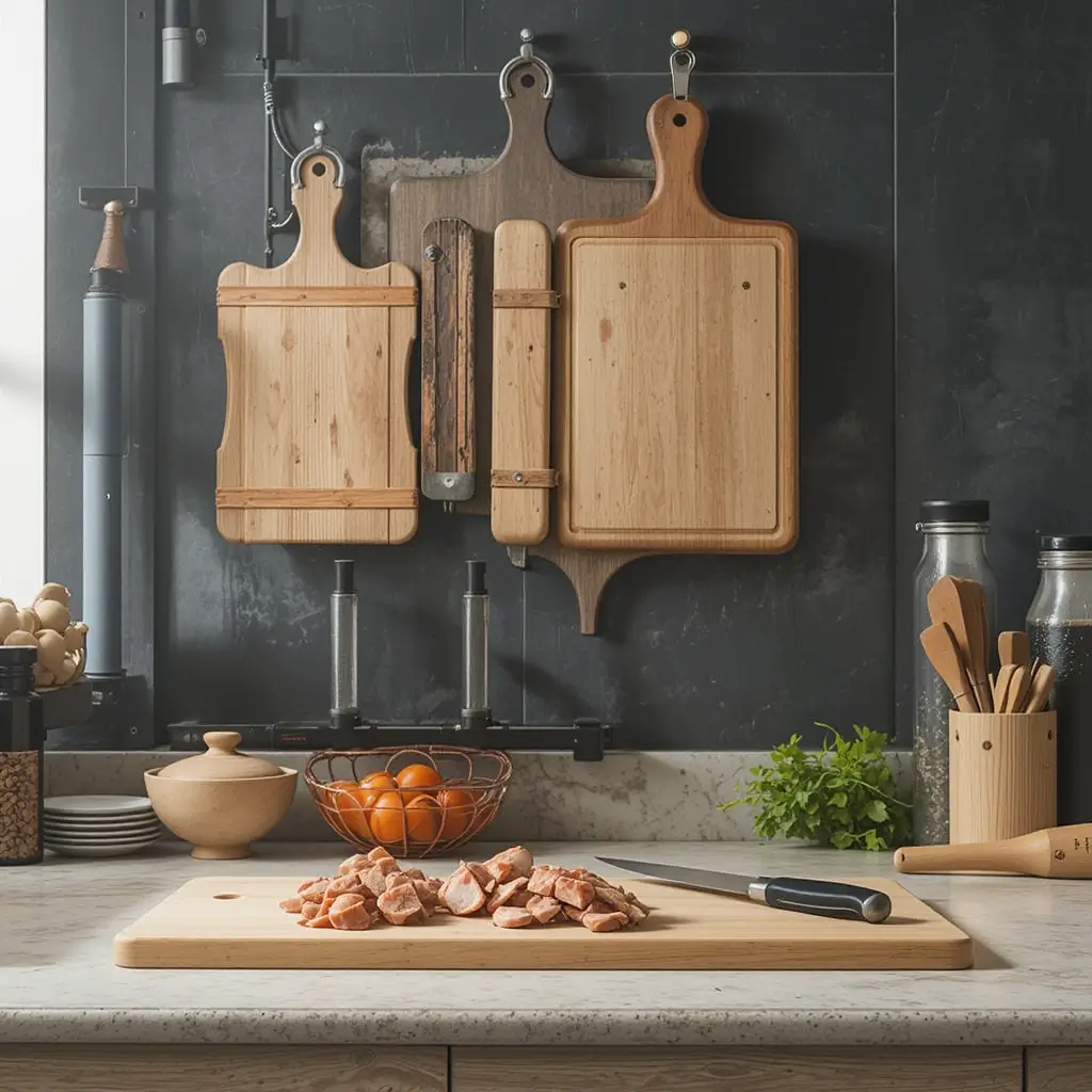 Wall Mounted Cutting Boards