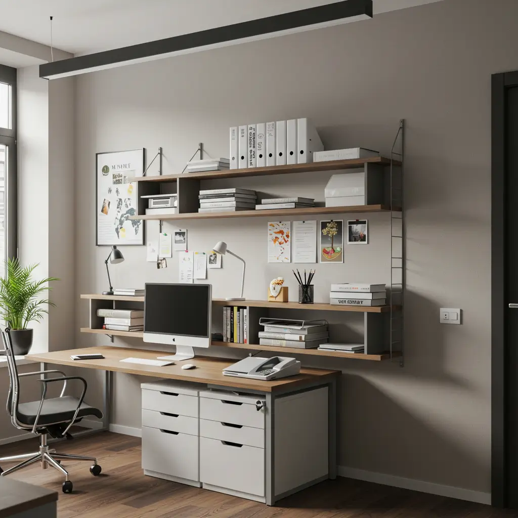 Wall-Mounted Shelves for Clutter-Free Storage