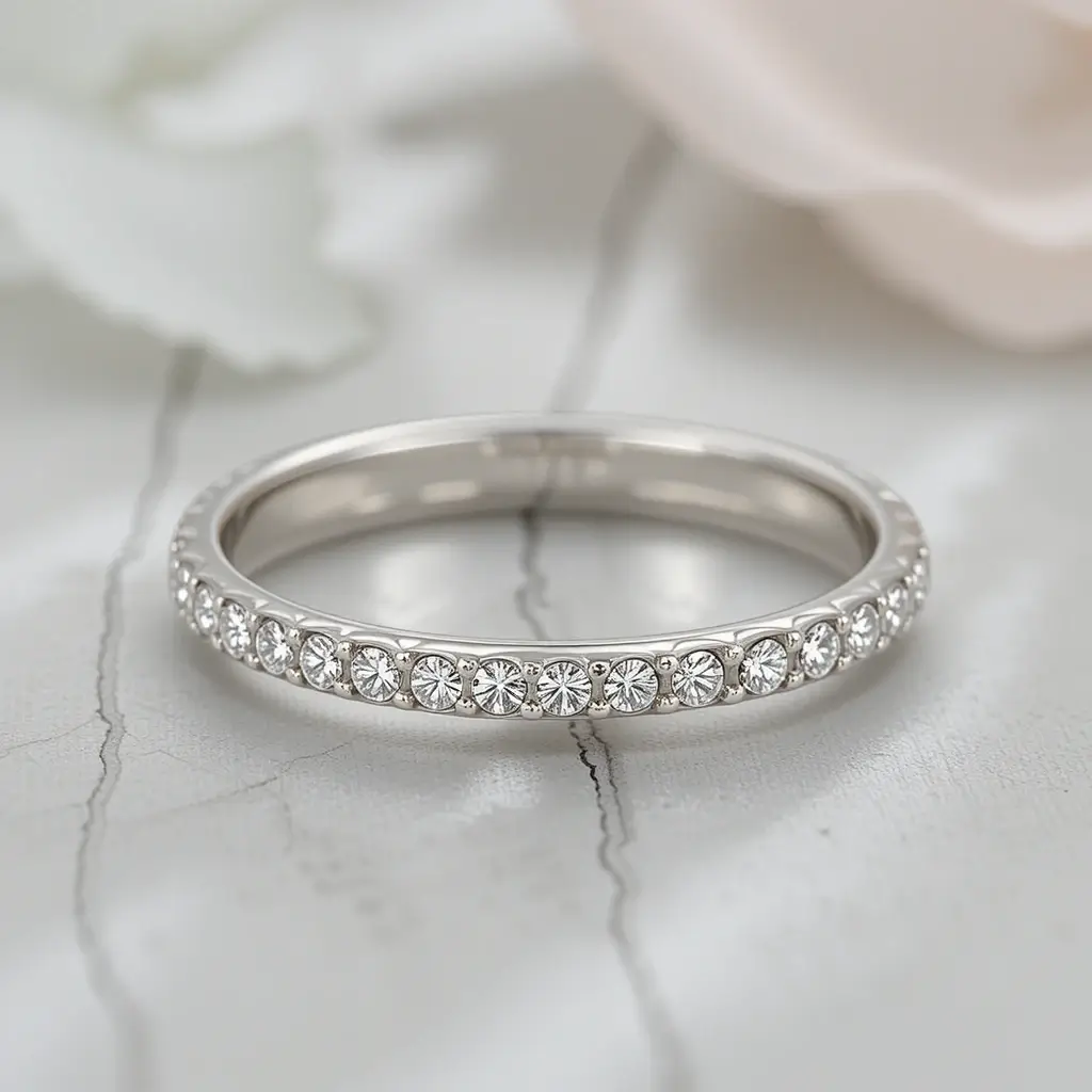 White Gold Ultra Thin Band