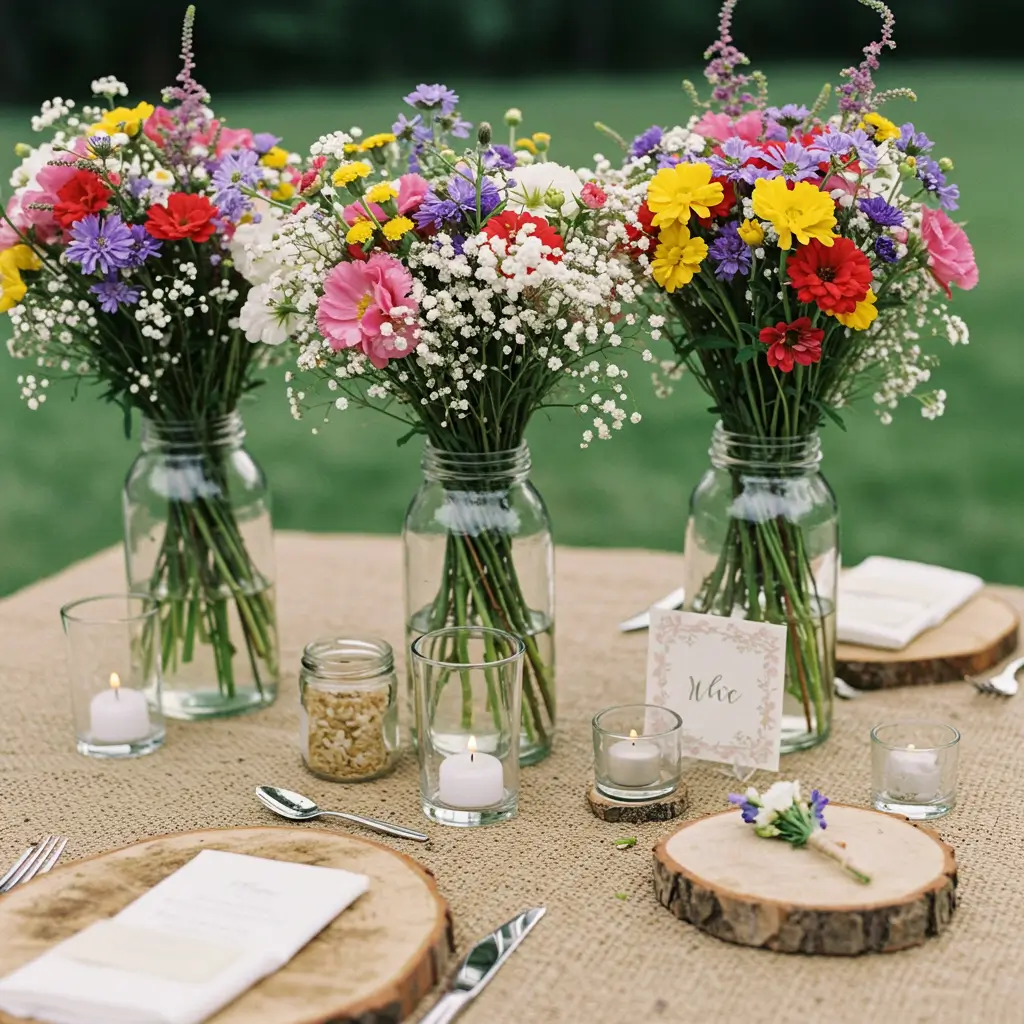 Wildflower Bouquet and Décor