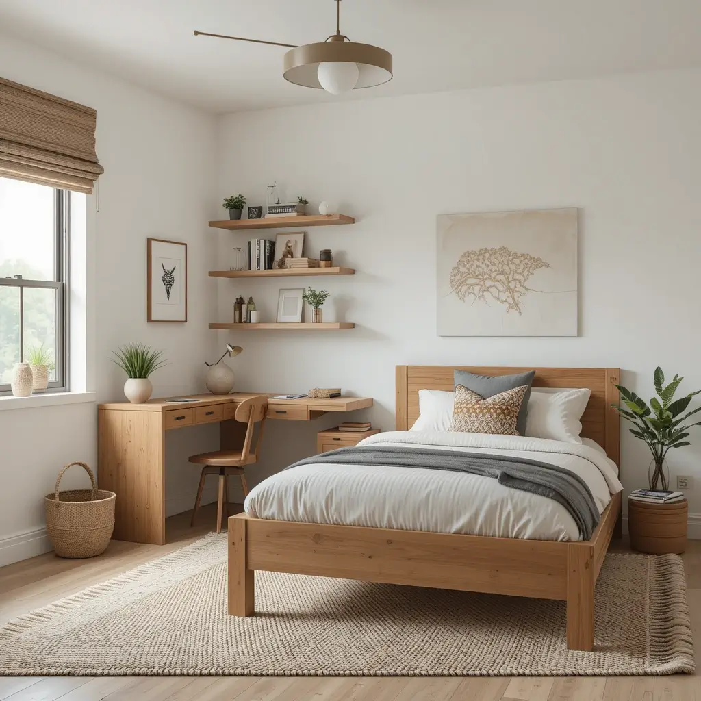 Wooden Accents for Warmth