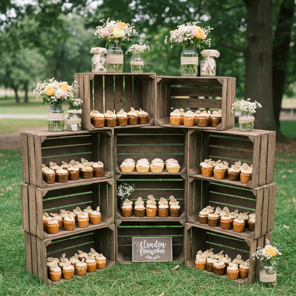 Wooden Crate Display