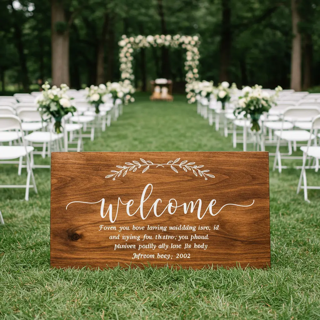 Wooden Welcome Signs