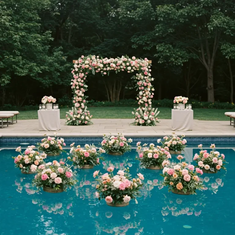 backyard wedding ideas with pool