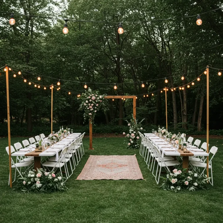 backyard wedding reception ideas