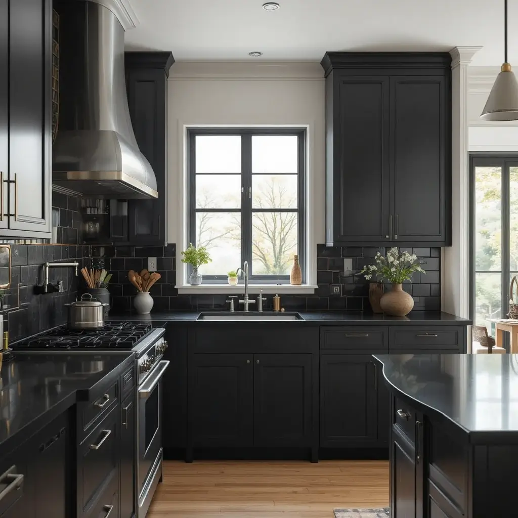 kitchen ideas for black countertops