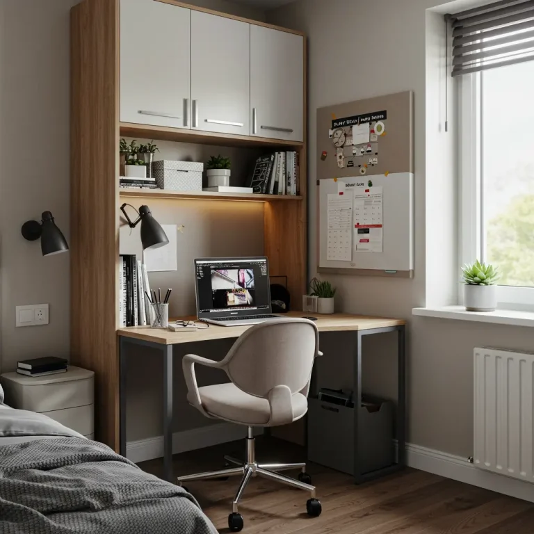 office ideas for bedroom small spaces