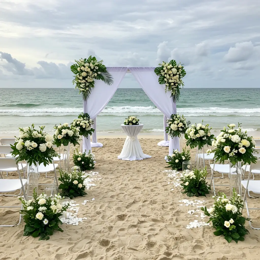 outdoor wedding ideas beach