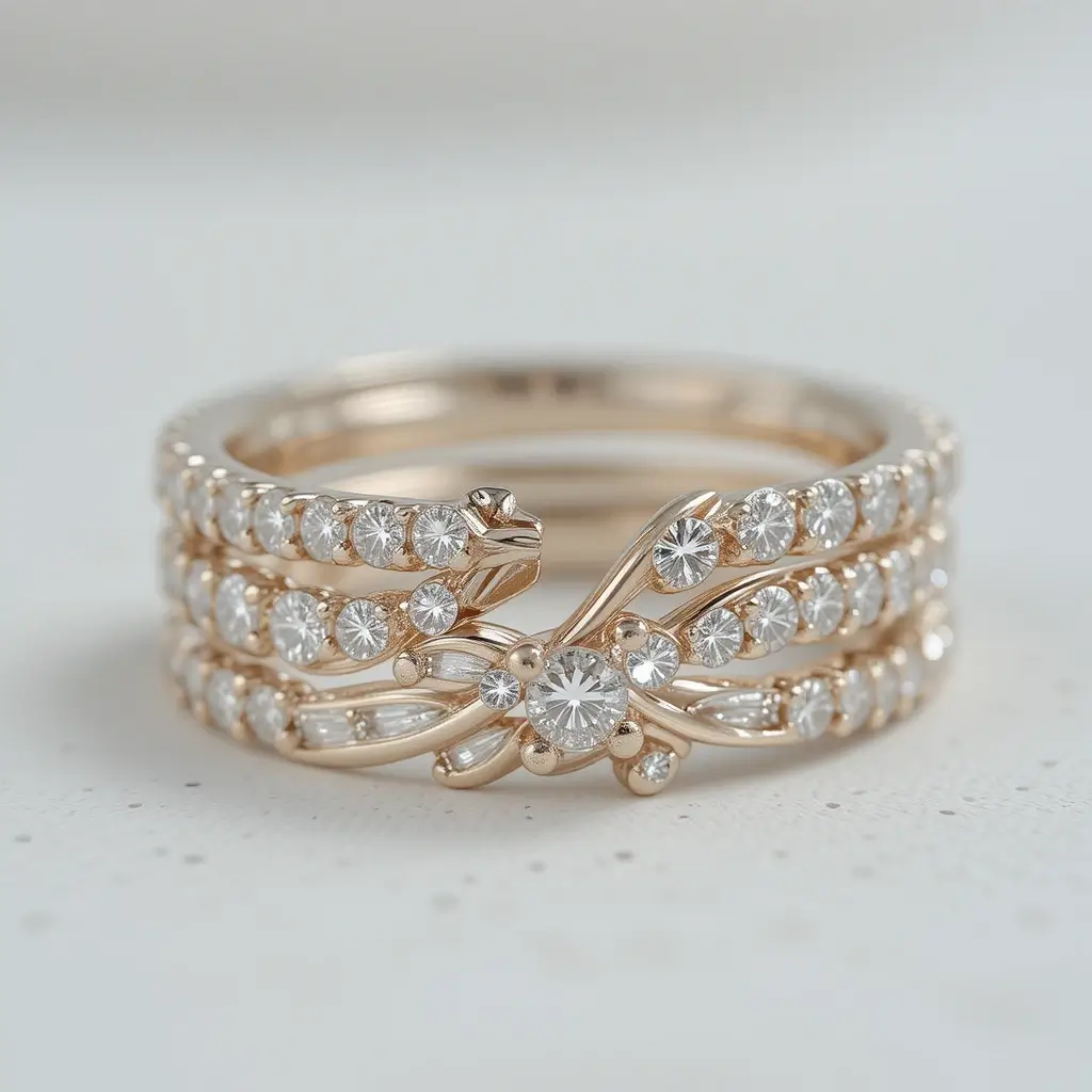 wedding bands for bypass rings