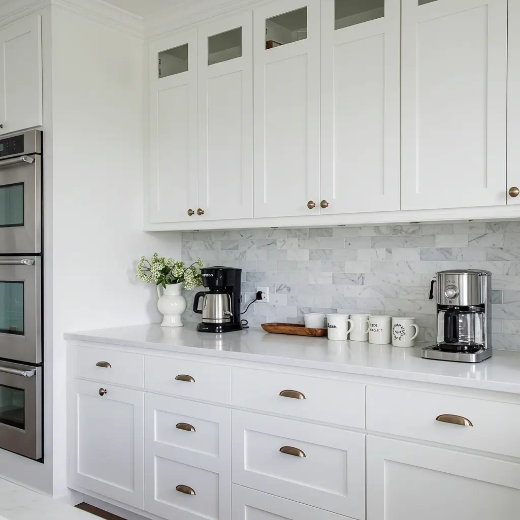 All-White Coffee Station
