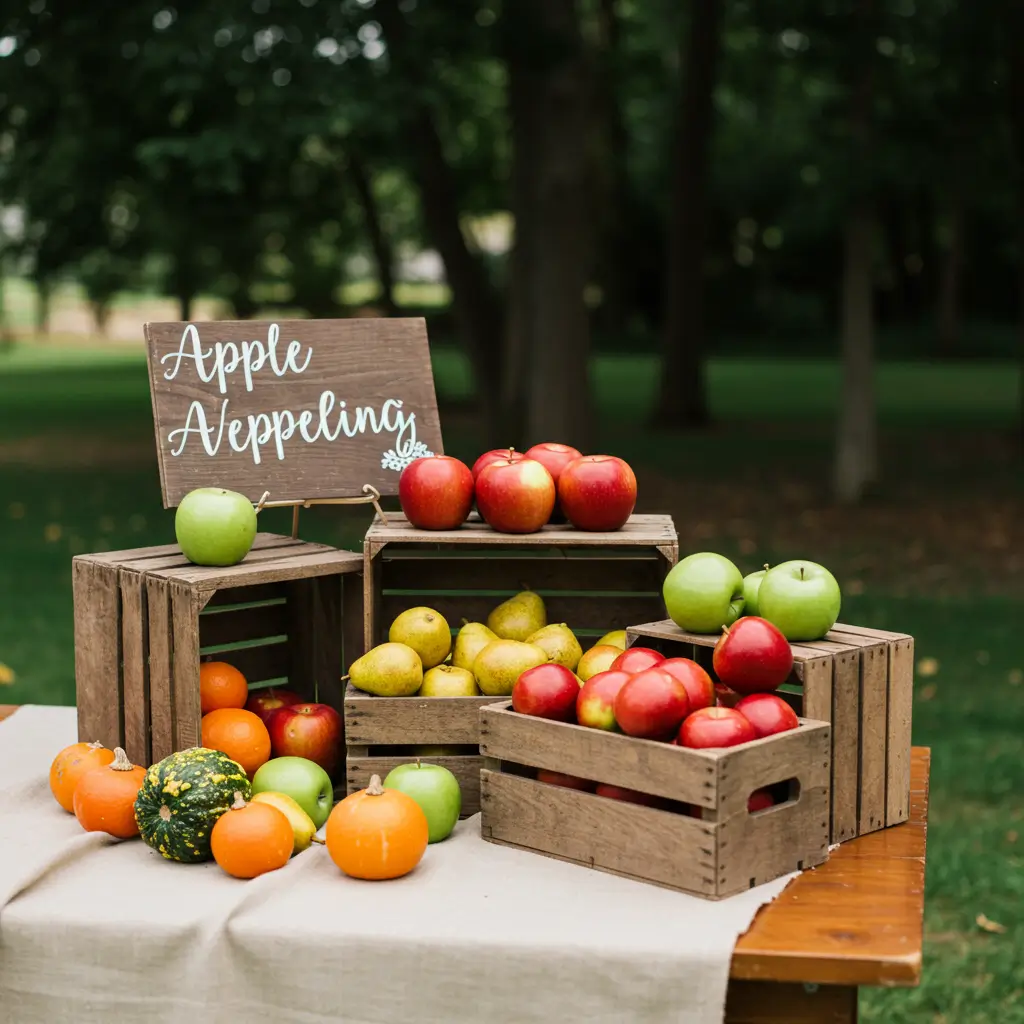 Apple Crates with Seasonal Produce