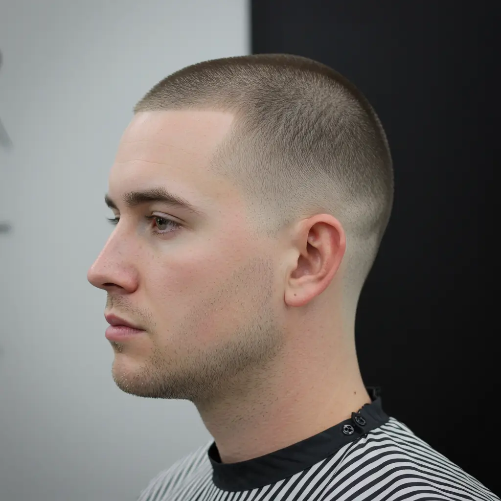 Bald Fade with Buzz Cut