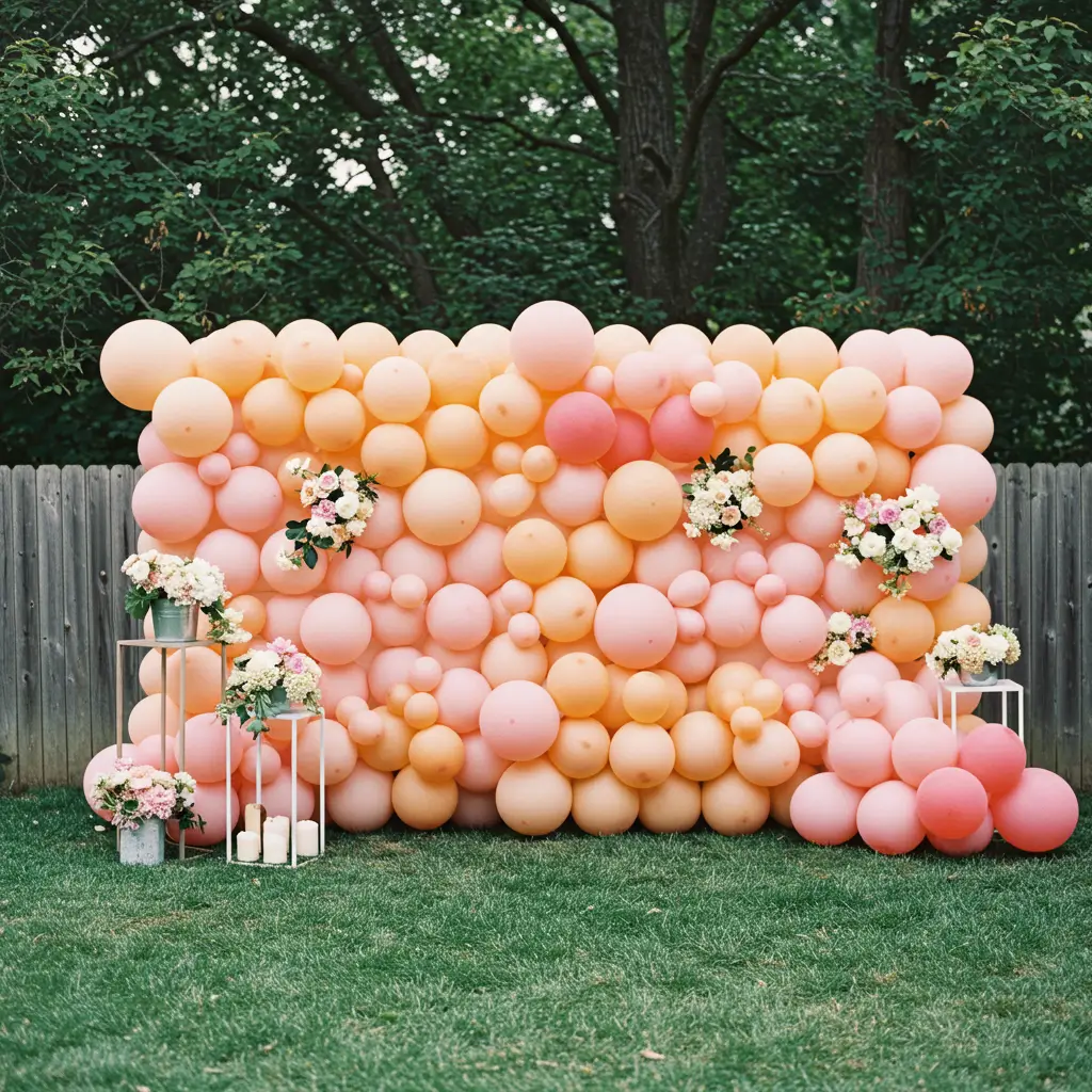 Balloon-Covered Fence or Wall
