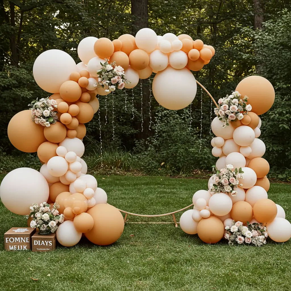 Balloon Decor Ideas for Backyard Weddings