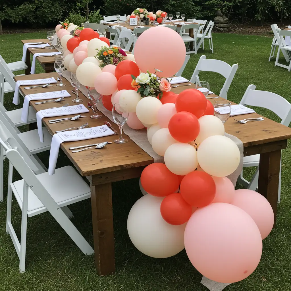 Balloon Runner for Reception Tables