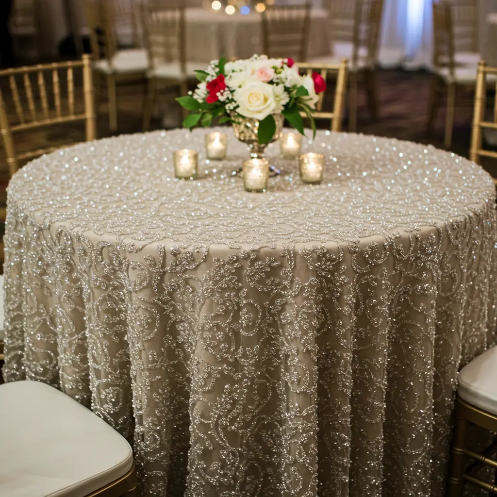 Beaded Overlay for Lavish Detail