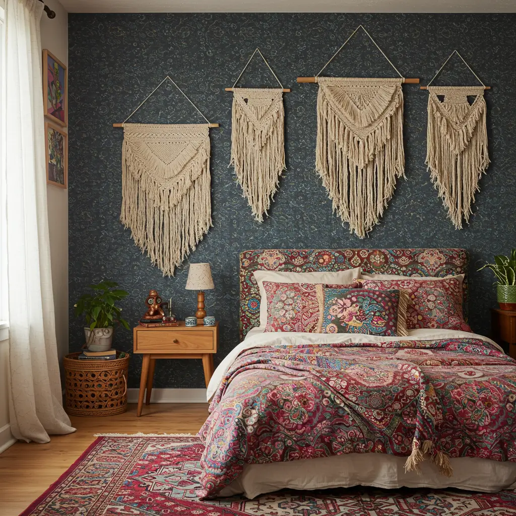 Boho-Chic Wall Hangings and Fiber Art