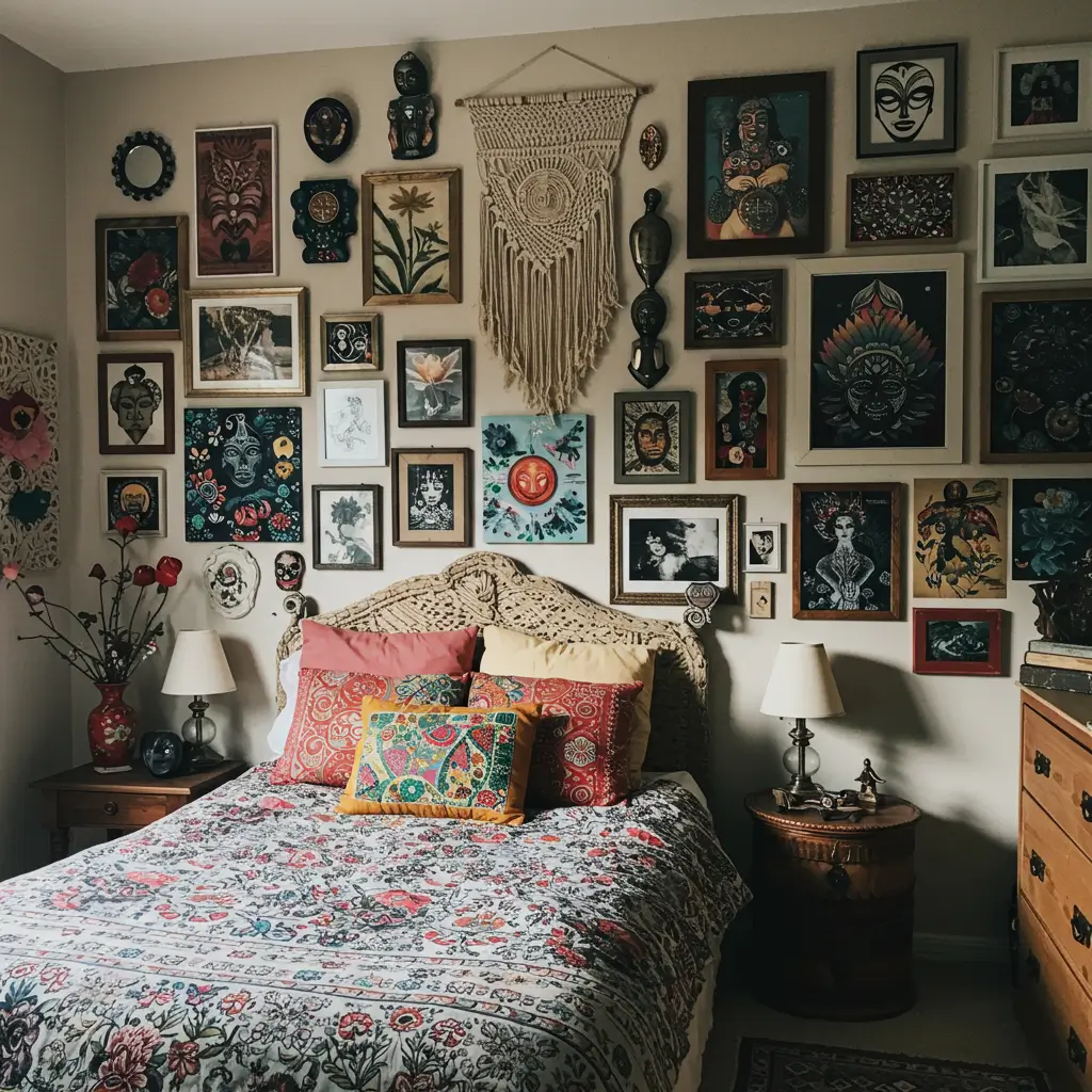 Boho Gallery Wall with Found Art