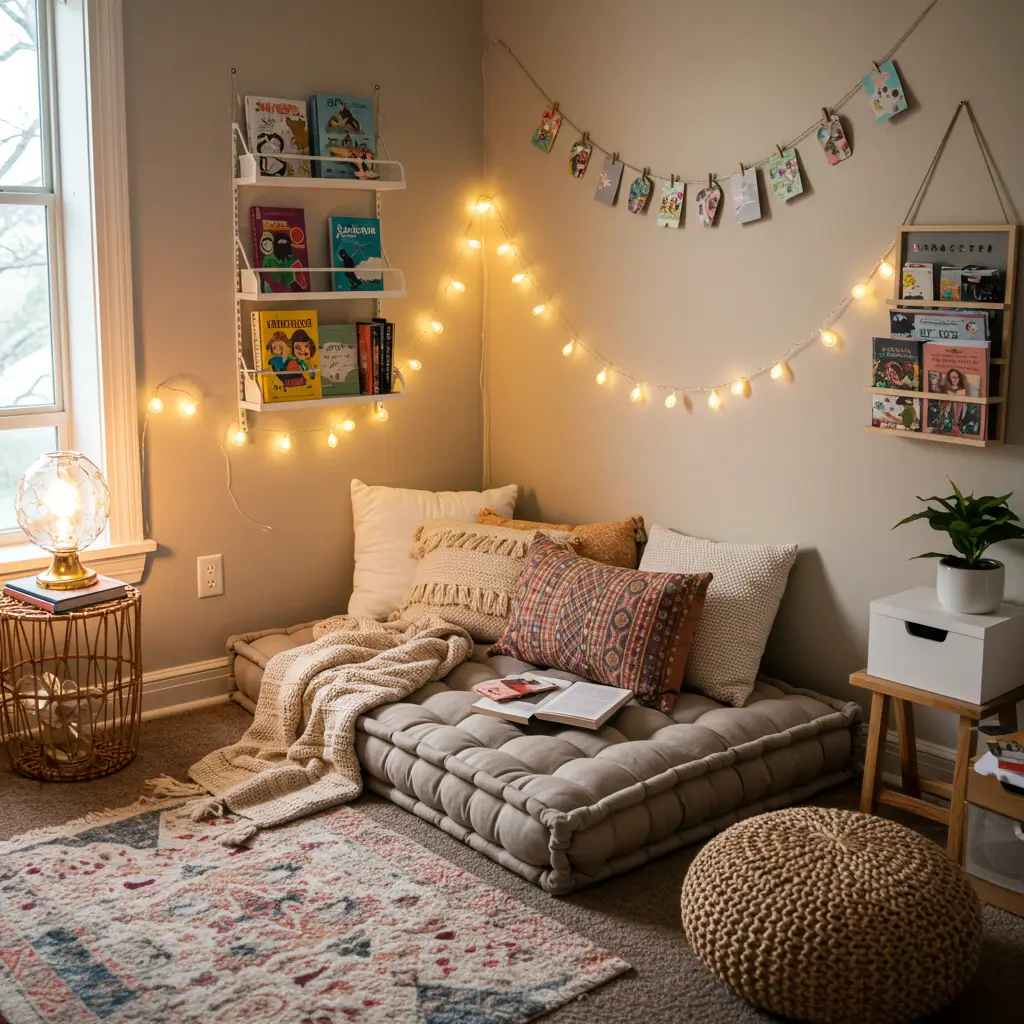  Boho Reading Nook for Quiet Vibes